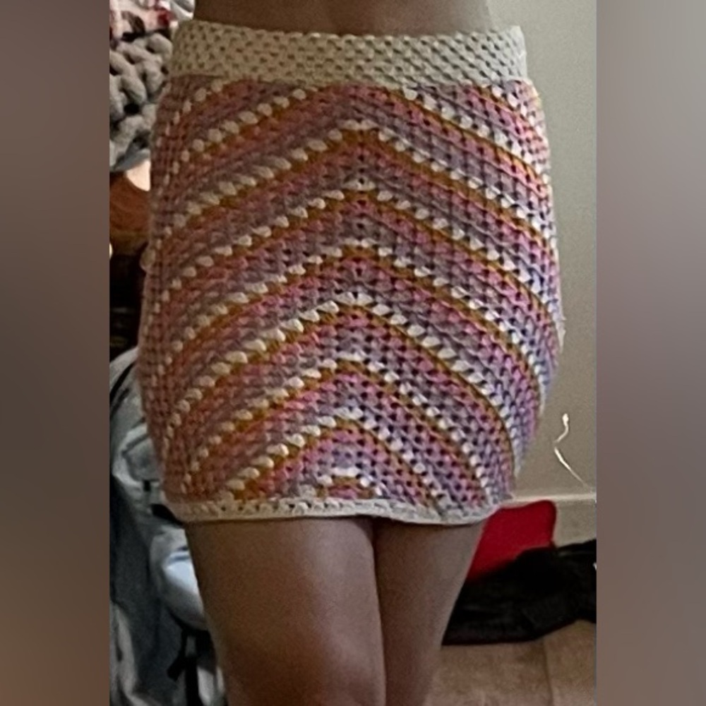 forever 21 crocheted skirt